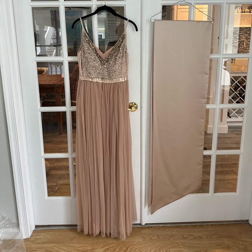 BHLDN Gown Dusty Pink Size 4